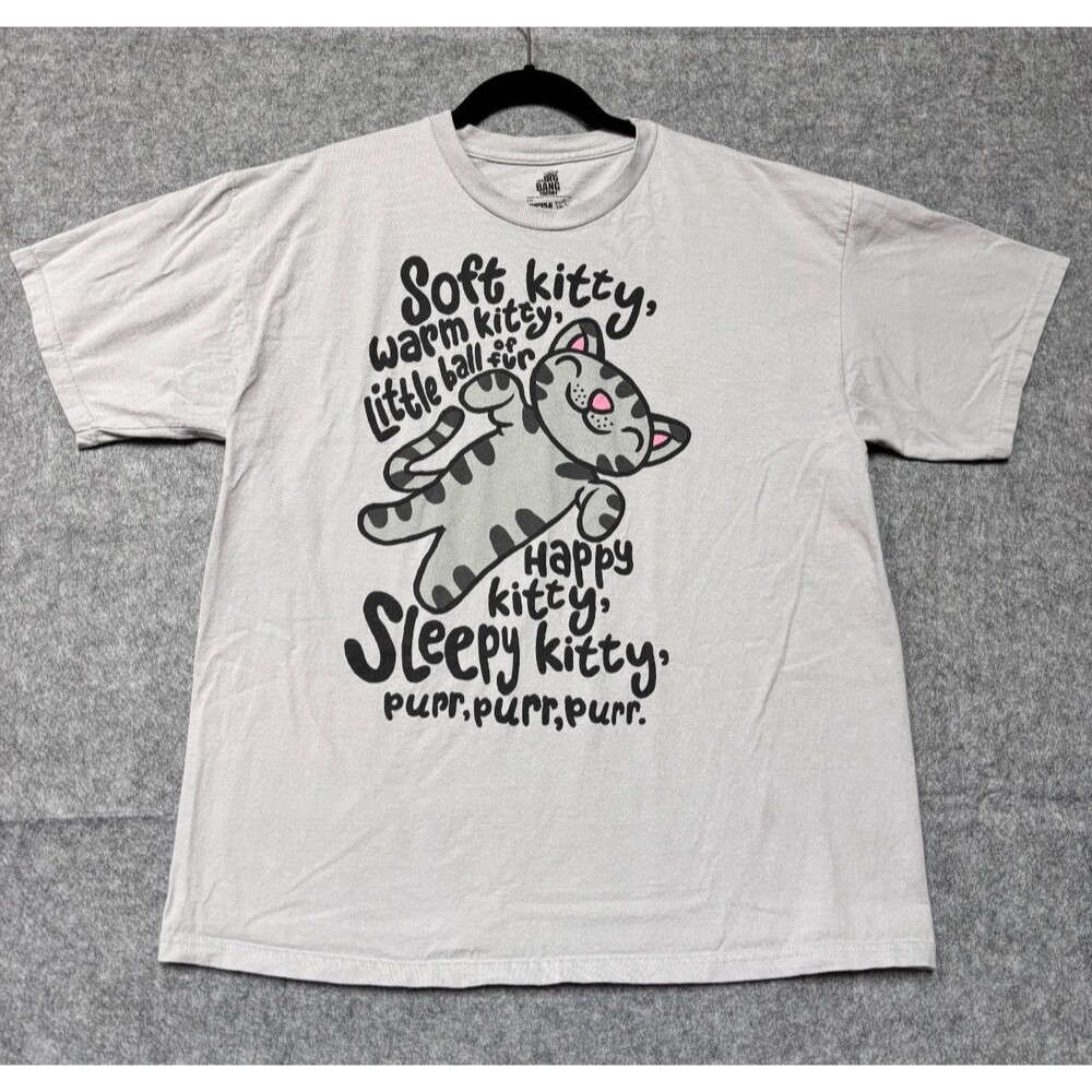 The Big Bang Theory Soft Kitty Shirt Juniors XL Gray Ripple Junction Cat Tee
